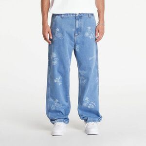 Pantaloni Carhartt WIP Stamp Pant Stamp Print/ Blue Bleached imagine