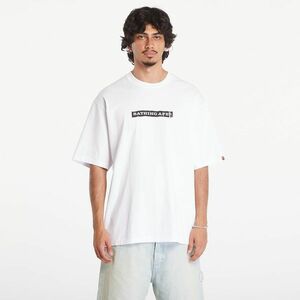 Tricou A BATHING APE Screen Print Stencil Logo Relaxed Fit Short Sleeve Tee White imagine