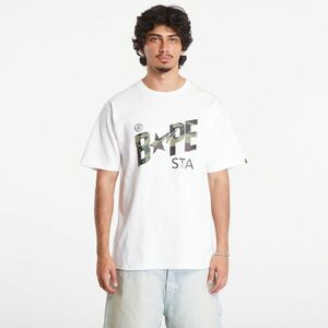 Tricou A BATHING APE 1St Camo Bape Sta Short Sleeve Tee White/ Green imagine