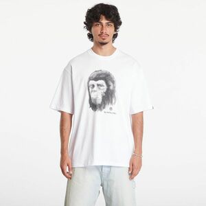 Tricou A BATHING APE Pixel Comic Ape Head Relaxed Fit Short Sleeve Tee White imagine