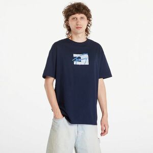 Tricou Tommy Jeans Regular Street Flag Tee Dark Night Navy imagine