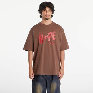 Tricou A BATHING APE Floral Solid Camo Bape Sta Logo Relaxed Fit Short Sleeve Tee Brown imagine