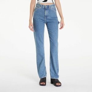 Blugi Calvin Klein Jeans High Rise Straight Denim Light imagine