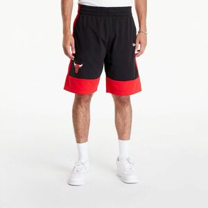 New Era NBA Colour Block Shorts Chicago Bulls Black/ Front Door Red imagine