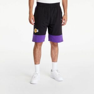 New Era NBA Colour Block Shorts Los Angeles Lakers Black/ True Purple imagine