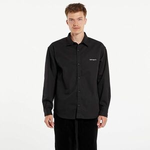 Cămașă Carhartt WIP L/S Module Script Shirt UNISEX Black/ White Rigid imagine