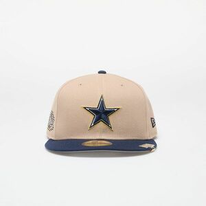 New Era Dallas Cowboys NFL Pin Pack 59FIFTY Fitted Cap Light Beige imagine