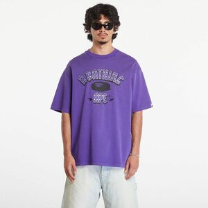 Tricou A BATHING APE Garment Dye Rhinestone Logo Relaxed Fit Short Sleeve Tee Purple imagine