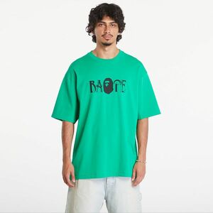 Tricou A BATHING APE Screen Print Logo Relaxed Fit Short Sleeve Tee Green imagine