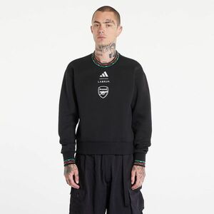 Hanorac adidas x Arsenal FC x Labrum Seasonal Doubleknit Crew Sweatshirt Black imagine