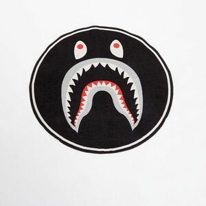 A BATHING APE Shark Floor Rug Black imagine