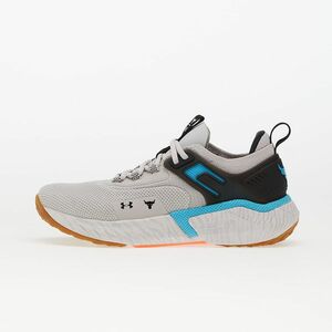 Sneakers Under Armour Project Rock 5 Gray Matter/ Black/ Blue Surf imagine