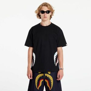 Tricou A BATHING APE Floral Camo Side Shark Tee Black imagine