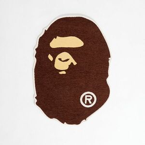 A BATHING APE Ape Head Rug Brown imagine