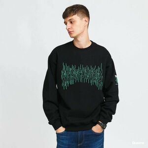 Hanorac Wasted Paris Fire Cult Crew Neck Black imagine