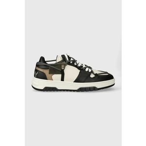 Off Play sneakers din piele SORRENTO culoarea negru, SORRENTO 1 BLACK LATTE ARMY GREEN imagine