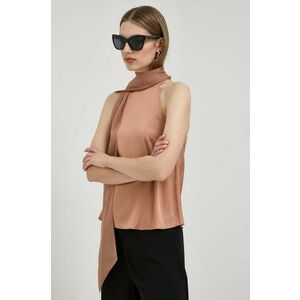 MAX&Co. top culoarea maro, uni 2416160000000 imagine