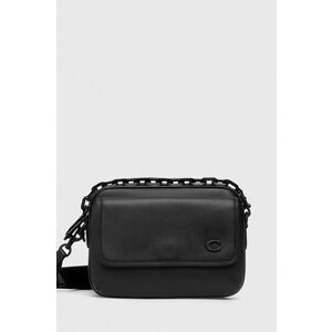 Coach borseta de piele culoarea negru imagine