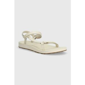 Teva sandale de piele Original Universal Slim Lea femei, culoarea bej, 1151031 imagine