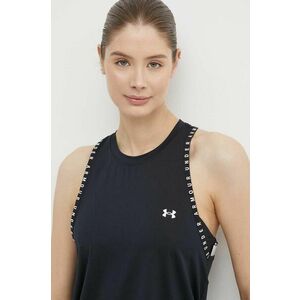 Under Armour top de antrenament Knockout Novelty culoarea negru imagine