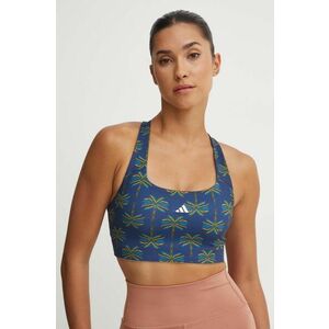 adidas Performance sutien sport x FARM Rio culoarea albastru marin, modelator, JE4030 imagine