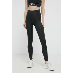 Reebok leggins de antrenament GS1956 femei, culoarea negru, neted imagine