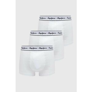 Pepe Jeans boxeri 3-pack barbati, culoarea alb imagine