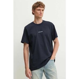 G-Star Raw tricou din bumbac barbati, culoarea albastru marin, cu imprimeu, D25677-C336 imagine