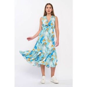 Rochie evazata cu model grafic imagine