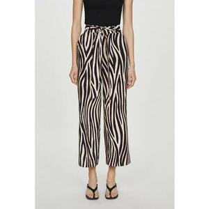 Pantaloni culottes cu imprimeu Plumas imagine