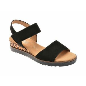 Sandale casual GABOR negre, 42750, din piele intoarsa imagine