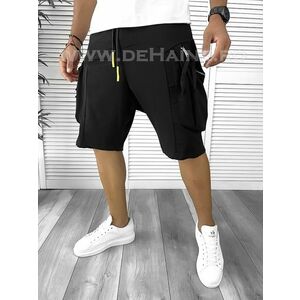 Pantaloni scurti de trening negri 2485 P20-7 imagine