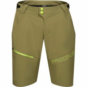 PROGRESS GENIUS BIKE SHORTS Pantaloni scurți de ciclism bărbați, verde închis, mărime imagine