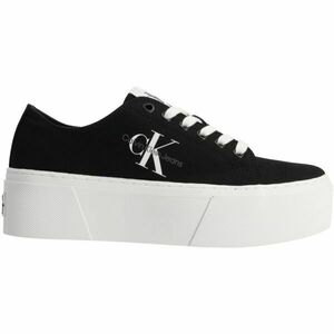 Calvin Klein FLATFORM+ CUPSOLE LOW TXT Încălțăminte casual femei, negru, mărime imagine