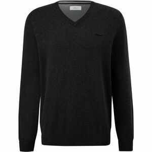 s.Oliver RL KNITTED PULLOVER V-NECK NOOS Pulover bărbați, negru, mărime imagine