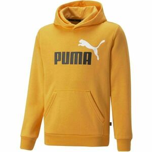 Puma ESS + 2 COL BIG LOGO HOODIE FL B Hanorac de băieți, galben, mărime imagine