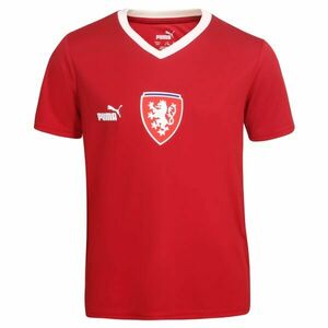 Puma FACR HOME JERSEY FAN JR Tricou fotbal băieți, roșu, mărime imagine