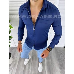 Camasa barbati bleumarin slim fit B1317 P20-5.2 imagine