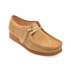 Mocasini casual CLARKS maro, WALEVSH, din piele intoarsa imagine