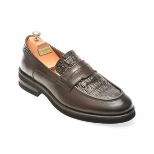 Mocasini casual LE COLONEL maro, 69407, din piele naturala imagine