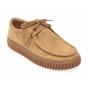 Mocasini casual CLARKS maro, TORHLO, din piele intoarsa imagine