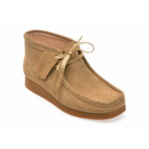 Ghete casual CLARKS maro, WALEVBT, din piele intoarsa imagine