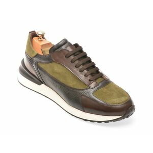 Pantofi casual LE COLONEL maro, 66437, din piele intoarsa imagine