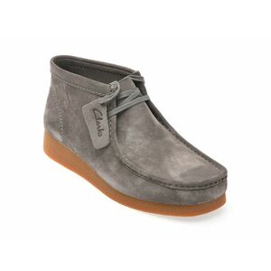 Ghete casual CLARKS gri, WALEVBT, din piele intoarsa imagine