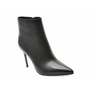 Botine elegante EPICA negre, E128, din piele naturala imagine