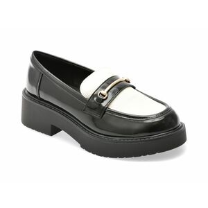 Mocasini casual ALDO alb-negru, 13804482, din piele ecologica imagine