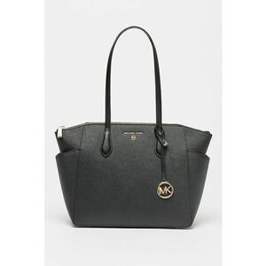 Geanta tote de piele Saffiano cu accesoriu logo Marilyn imagine