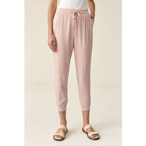 Pantaloni jogger crop din lyocell imagine