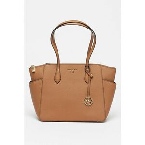 Geanta tote de piele Saffiano cu accesoriu logo Marilyn imagine