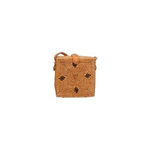 Geanta crossbody din rattan - uni imagine